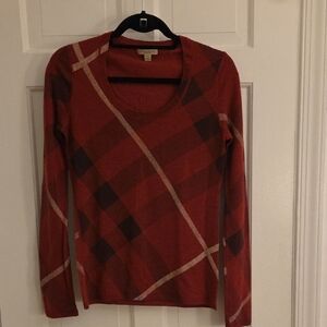 Burberry Brit Red Knit Sweater